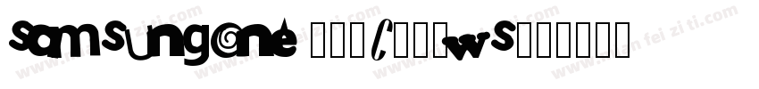 samsungone 600c-半粗ws字体转换
